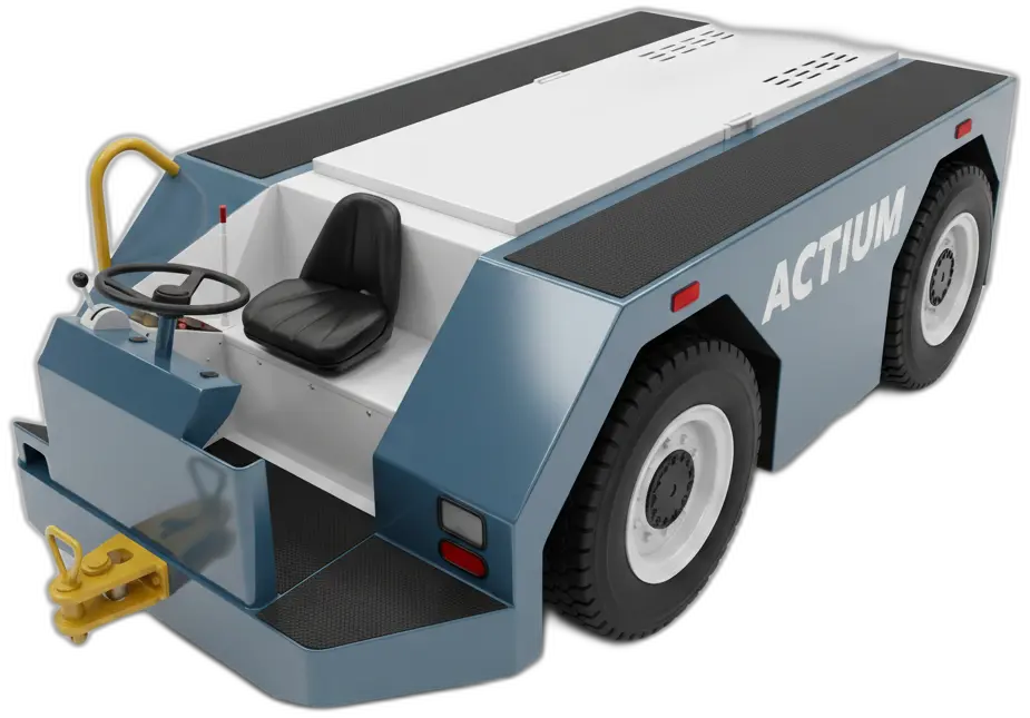 Stewart & Stevenson GT-16/28 pushback tractor in Actium livery