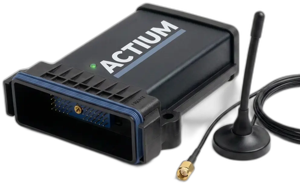 Actium CAN telemetry logger with magnetic LTE/GNSS antenna